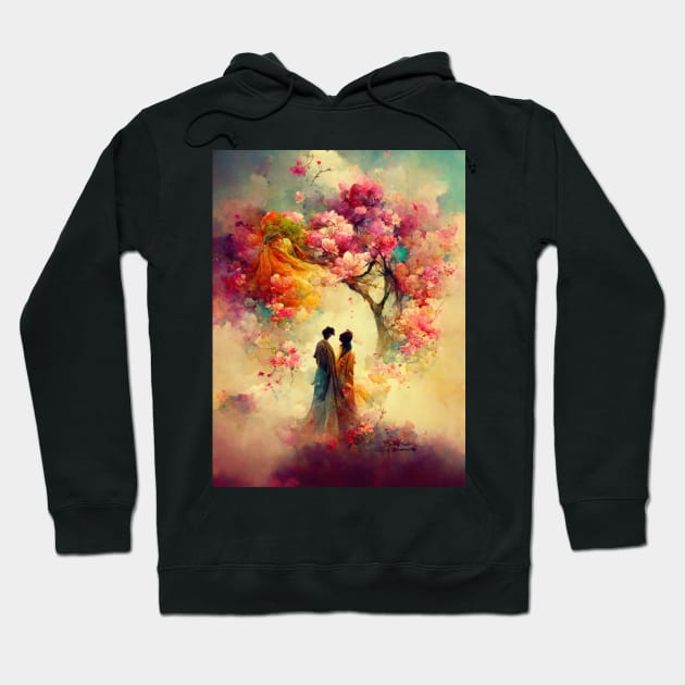 Two under the sakura tree Hoodie by MorningPanda